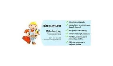 HIŠNI SERVIS MN, VZDRŽEVANJE OBJEKTOV, LJUBLJANA-POLJE