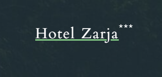 HOTEL ZARJA, POHORJE